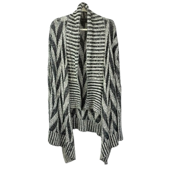 Romeo & Juliet Couture open face waterfall slouchy knit cardigan Sz L - Picture 1 of 11